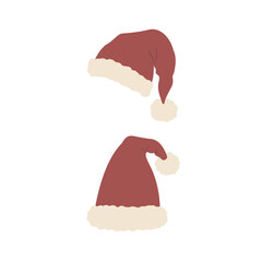 Set of Santa Claus Hats.