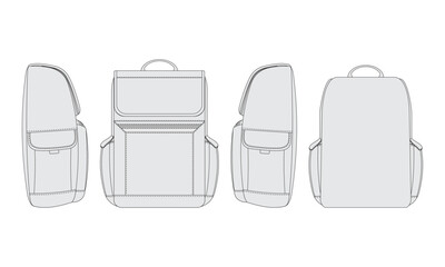 backpack vector