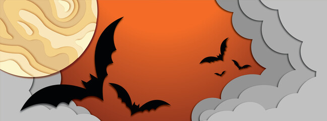 orange helloween theme background-banner **Photo
