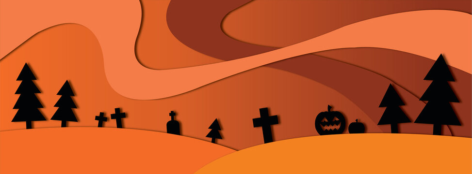 orange helloween theme background-banner **Photo