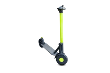 Poster Kick city rider bike, urban electric scooter isolated on white b © Maksym