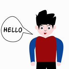 illustration of people practicing speaking