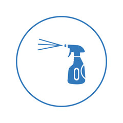 Cleaning services spray bottle icon | Circle version icon |