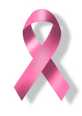 Pink bow, handmade illustration of a pink bow for breast cancer prevention month of October, hand made illustration. PNG