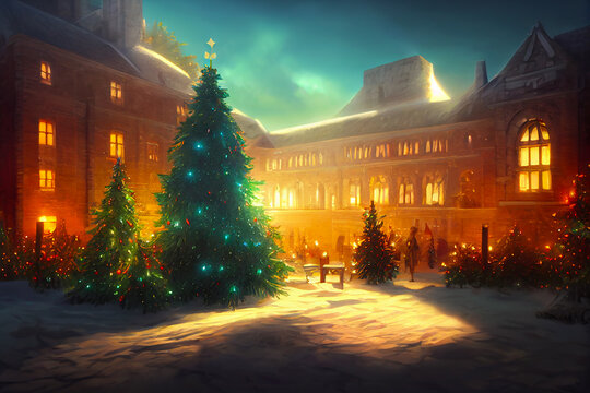 Christmas 2024 anime background
