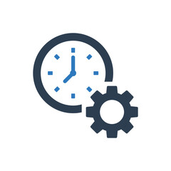 Clock Management Icon - Time Settings Icon