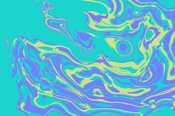 Abstract turquoise, green and blue background. Pastel pattern. Trendy neon abstract texture