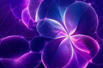 Hightech abstract particle fractal background illustration