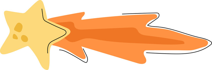 shooting star astronomy space planet solar system clipart © swiitery