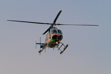 Fototapeta na wymiar Helicopter In Flight