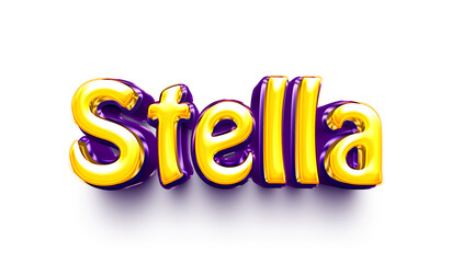 name of girls bubbly celebration decoration hanging air balloon shiny stella
