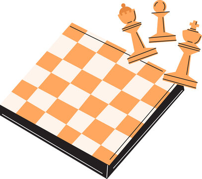recommend clip art: playing chess hobby and free time activity clipart