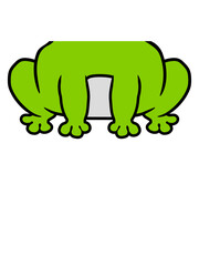 Kostüm kleiner sitzender Frosch 