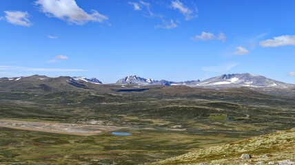 plateau et montagne au centre de la Norvège Hardangervidda