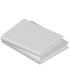 3d rendering illustration of a stack of books