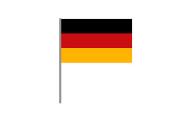 drawn flag of Germany isolated on a white background illustration.
