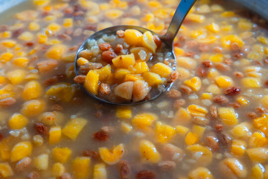 Asure or Noah's Pudding. Homemade traditional Turkish dessert asure