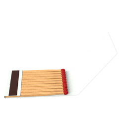 3d rendering illustration of a book of matches