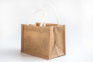 Natural waxed shopper bag. For a trip to the store