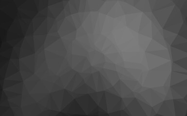 Dark Silver, Gray vector blurry triangle pattern.