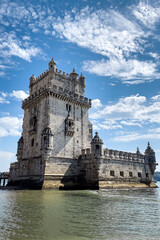 Fototapeta na wymiar View Belem tower in Lisbon, Portugal