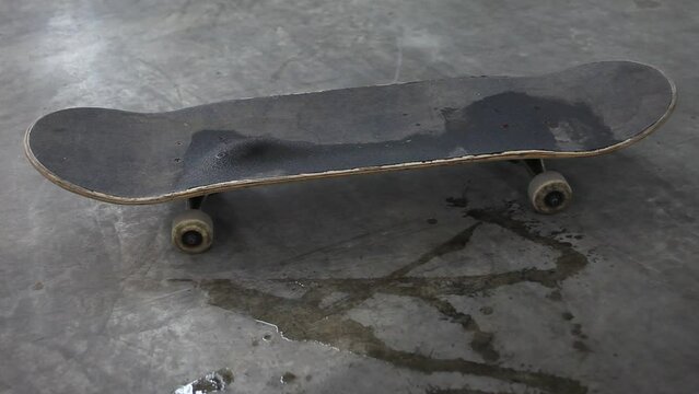 Skateboard Lit on Fire