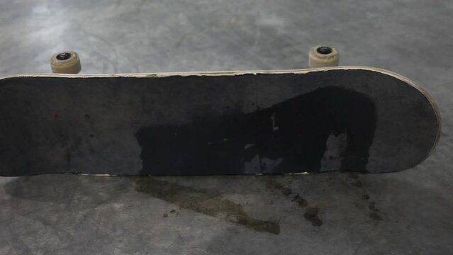 Skateboard Lit on Fire