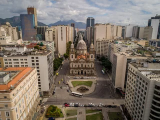 Photo sur Plexiglas Rio de Janeiro view of the city of rio de janeiro, brazil through the lens of a drone