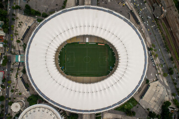 football stadium seen from above