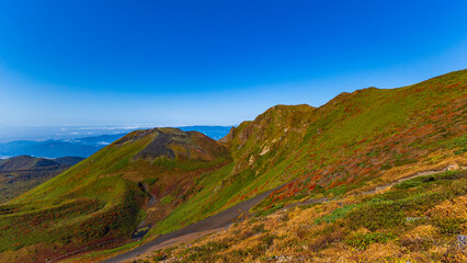 秋田駒ヶ岳　紅葉　登山　絶景