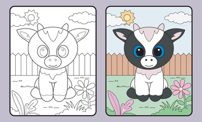 Obraz premium learn coloring for kids and elementary school.