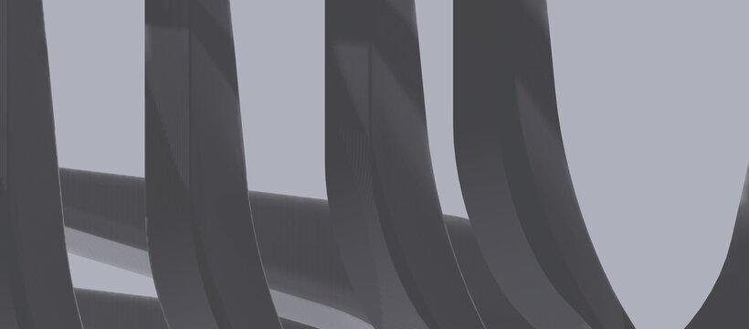 Abstract 3D rendering, futuristic building concept, can also be like machine parts, with a gray color combination, very suitable for design backgrounds.