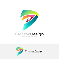 Human logo with leaf design template, medical logos