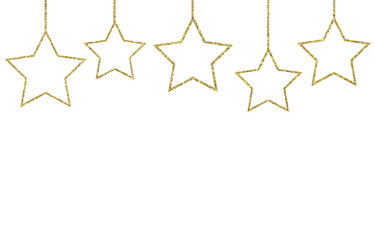 christmas gold star decoration