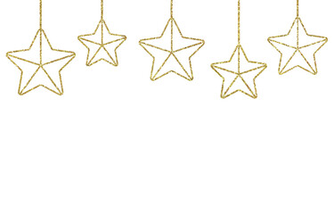 christmas gold star decoration