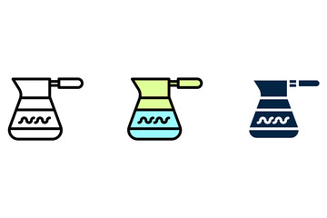 Coffee pot concept line icon. Simple element illustration. Coffee pot concept outline symbol design.