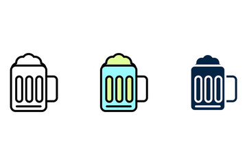 Beer concept line icon. Simple element illustration. Beer concept outline symbol design.