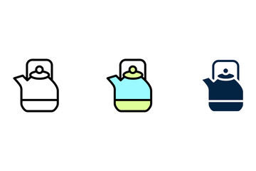 Kettle concept line icon. Simple element illustration. Kettle concept outline symbol design.