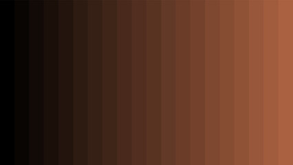 Vector Illustration of color gradient from black to brown vector. Black to brown color palette background design. Black to brown color palette vector illustration. Vertical Stripes Background.