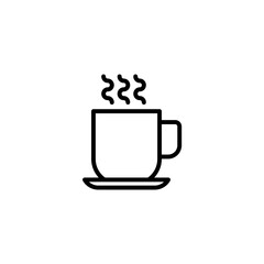 cup of coffee concept line icon. Simple element illustration. cup of coffee concept outline symbol design.