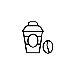 Coffee cup concept line icon. Simple element illustration. Coffee cup concept outline symbol design.