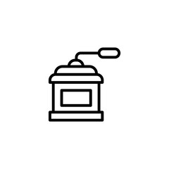 Coffee grinder concept line icon. Simple element illustration. Coffee grinder concept outline symbol design.