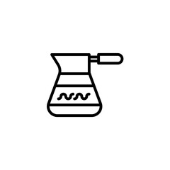 Coffee pot concept line icon. Simple element illustration. Coffee pot concept outline symbol design.