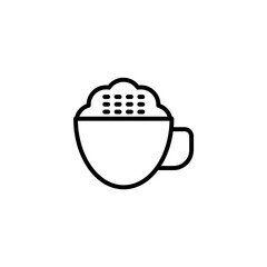 coffee drinks concept line icon. Simple element illustration. coffee drinks concept outline symbol design.