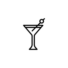 cocktail concept line icon. Simple element illustration. cocktail concept outline symbol design.