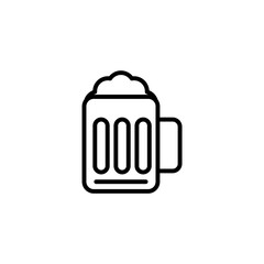Beer concept line icon. Simple element illustration. Beer concept outline symbol design.