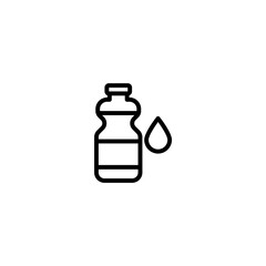 Water bottle concept line icon. Simple element illustration. Water bottle concept outline symbol design.