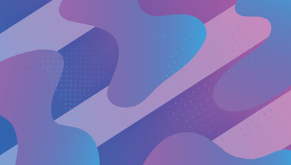 Obraz premium Fluid Banner. Abstract Layout. Flow Modern Design. Gradient Pattern. Wavy Landing Page. Spectrum Brochure. Pink Memphis Poster. Bright Paper. Lilac Fluid Banner