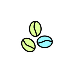coffee beans concept line icon. Simple element illustration. coffee beans concept outline symbol design.