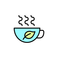 herbal tea concept line icon. Simple element illustration. herbal tea concept outline symbol design.